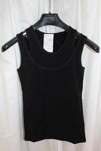  H wai M hym men's tank top piling put on manner black size 44(XS) made in Japan new goods 