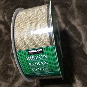  wire ribbon selling by the piece Brown width 6.3cm 1m