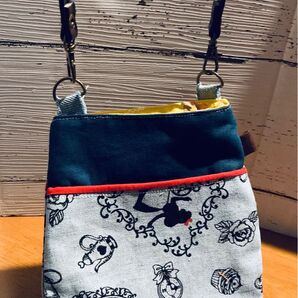 携帯ケース ハンドメイド ポーチ アリス ハンドバッグ ミニバッグ
