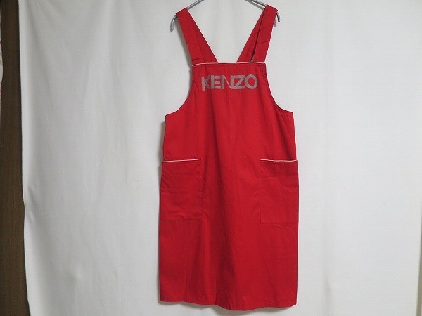 【未使用】KENZO MAISON エプロン 新品未使用 KENZO ケンゾー エプロン 花柄 綿100％ タグ付き