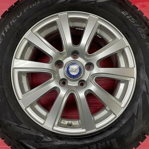 タイヤホイール4本 215/65R16 16×6.5J 53 114.3-5H スタッドレス ピレリ アルミ ウェッズ エルグランド エリシオン 他