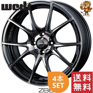 ホイール4本セット weds WEDSSPORT SA10R (ZBB) 15インチ 6.0J PCD100/4H インセット:38 ウェッズスポーツ SA10R 【法人宛て発送限定】