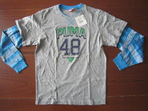 送料込み★新品★puma★秋～春★長袖★Ｔシャツ★160サイズ★プーマ★本体：綿100％