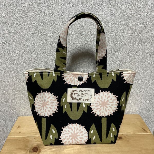 ハンドメイド ミニトートバッグ 花柄