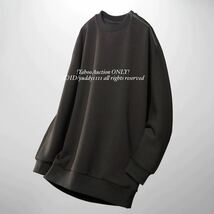 新品タグ付 UNIQLO ユニクロ ドライスウェットクルーシャツ（長袖）セットアップ可能 レディース M ブラック 完売 オーバーサイズ 即決_画像2