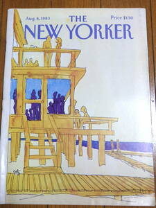 『ニューヨーカー』誌 1983年8月8日号／小説 詩 批評 書評 演劇 オペラ コンサート 絵画 展覧会 短編 雑誌 表紙 The New Yorker