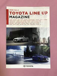 即決◆トヨタ　TOYOTA◆ラインナップ　カタログ　総合　パンフレット　日本語　2020年　Vol.4◆