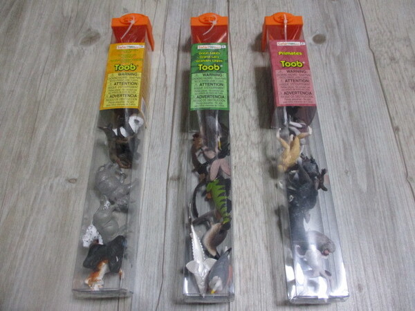 【新品 3種30個セット】絶滅危惧種-陸+霊長類+Great Lakes Safari サファリ社 TOOB チューブ 動物 アニマル フィギュア 未使用 即決 A-2