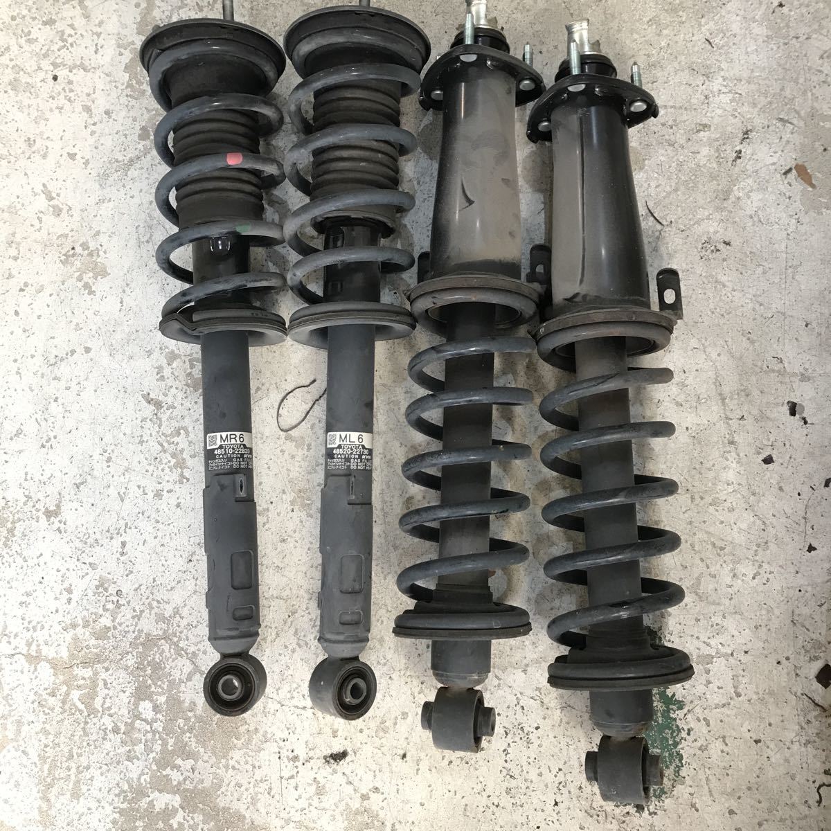 JIC GRX120 マークX ダウンサス サス 純正ショック付き 1台分 48510