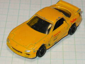 絶版品 トミカ 94 頭文字D INITIAL D FD3S RX-7★マツダ RX-7 MAZDA RX-7 赤城レッドサンズ Red Suns イエロー 黄色 中国製 ジャンク品　