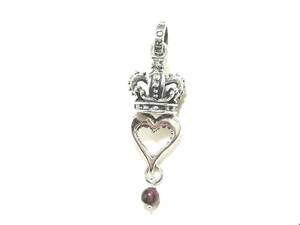 * редкость подлинный товар стандартный товар Royal Order Marguerite Crowned Heart w/ Garnet Margaret Crown Heart подвеска с цепью серебряный 925*