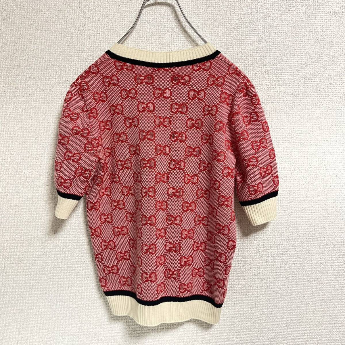 最新海外 GUCCI グッチ レディース 半袖ニット www.m