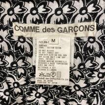 AD1998 COMME des GARCONS レース 刺繍 長袖 ブラウス ホワイト 花柄 総柄 Mサイズ コムデギャルソン シャツ VINTAGE 90s archive 2090512 _画像5