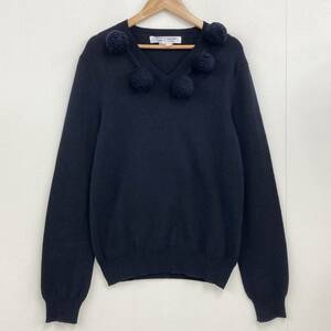 AD2007 com com COMME des GARCONS bonbon equipment ornament knitted sweater wool navy navy blue S size Comme des Garcons archive 2100024