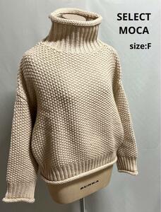 セレクトモカ select MOCA ニット ローゲージハイネックタートルニット