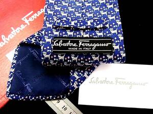 ***:.*:[ new goods ]4610T Ferragamo [ flower * dog ] necktie 