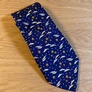 LANCEL ランセル イルカ ネクタイ 156㎝ フランス製