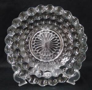 Fire King Fire King Bubble clear plate dinner plate 25 centimeter VINTAGE Vintage 