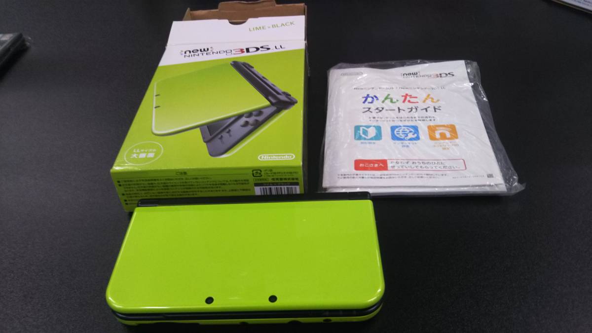 任天堂 Newニンテンドー3DS LL ライム×ブラック オークション比較 ...