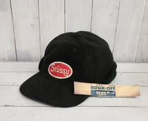 大幅値下げ 新タグ付き STUSSY ステューシー 131923 Patch Ear Flap Black Cap フラップ キャップ ブラック