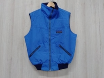 古着 patagonia パタゴニア ベスト メンズ Lサイズ Shel ledsynchillavest ブルー 80年代80s bigtag_画像1