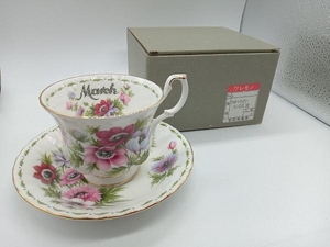 ROYAL ALBERT マンスリー フラワーオブマンス Flower of the month 3月 ANEMONES 箱付き カップ＆ソーサー