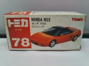 トミカ No.78 ホンダ NSX 赤×黒 グレーシート 2Gホイール 黄テール 赤箱 ロゴ赤字 日本製