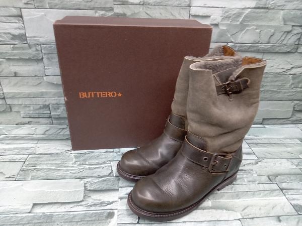 100%安い 美品 BUTTERO 東京直営店限定品 ブーツ size37 ブラック色