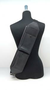 * JIL SANDER Jil Sander FM21 leather slim body bag storage sack attaching black through year 