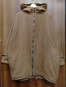 MARKA / マーカ M19D-03CO01C HOODED WOOL MELTON COAT メルトン フーデッド コート ジップアップ ブラウン サイズ1