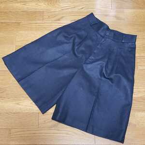  free shipping beautiful goods wool shorts navy navy blue waist 66 hip 92 length of the legs height 27 winter thing M size corresponding made in Japan 