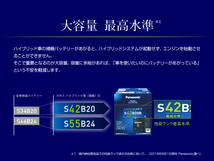 新品 PANASONIC ハイブリッド車用補機バッテリー N-S55D23R/HV トヨタ アルファードハイブリッド 2004年2月-2006年6月_画像3