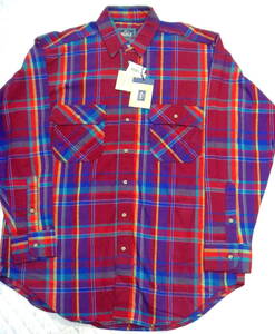 80's ウールリッチ WOOLRICH スーパーフランネルシャツ SIZE-L Made in U.S.A. デッドストック・送料込