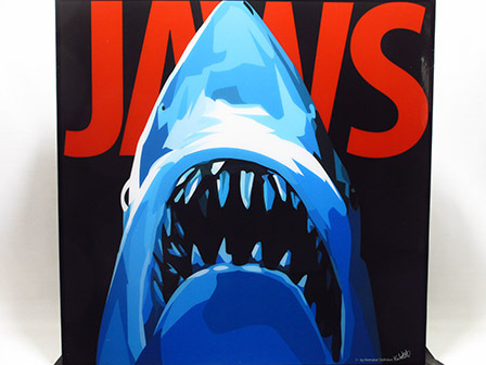 【新品 No 477】ポップアートパネル ジョーズ JAWS, 美術品, 絵画, 人物画