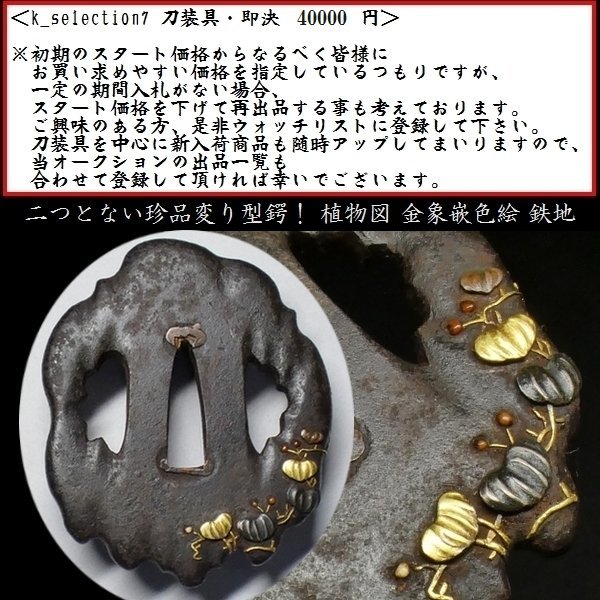優品 826 大型鉄鍔 木瓜形 雨籠の図 音色良 象嵌+iselamendezagenda.mx