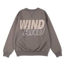 新品 即決 Lサイズ WIND AND SEA WDS SEA CREW NECK Charcoal Tauqe ウィンダンシー スウェット チャコール