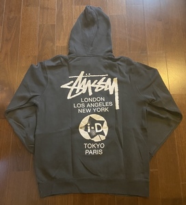  new goods M size STUSSY i-D World Tour Pig. Dyed Hood Stussy Parker 