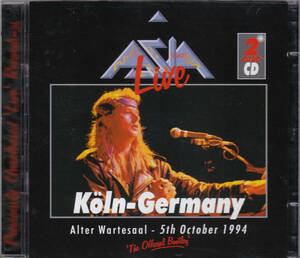 廃盤ライブ2枚組CD エイジア ASIA/Koln - Germany Alter Wartesaal 5th October 1994 [The Official Bootleg]