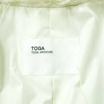 TOGA トーガ 15AW フェイクファージャケット TA52-FC074 36 オフホワイト コート アウター g8303_画像7