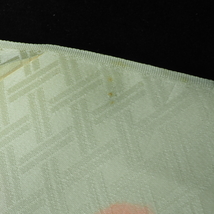 昭和ビンテージ 反物 帯地 2点 絹100% 正絹 未使用品 左：幅37cm 右：幅31cm 昭和レトロな雰囲気がある味わい深い品々です。TKM412_画像10