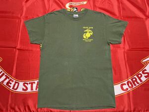  б/у made in USA USMC VS/FF 2016 ready to fight and win cotton футболка GILDAN производства medium OD