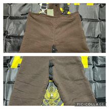 中古美品　made in USA US ARMY BEAR BIB COLD WEATHER OVER ALLS フリース　パイル生地 M-L brown DLA100-90-C-0356 デッドストック_画像2