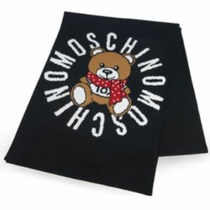 新品　正規品　モスキーノ Moschino マフラー　テディベア　クマ　ストール　ショール　冬物　ブランド　タグ付き　未使用