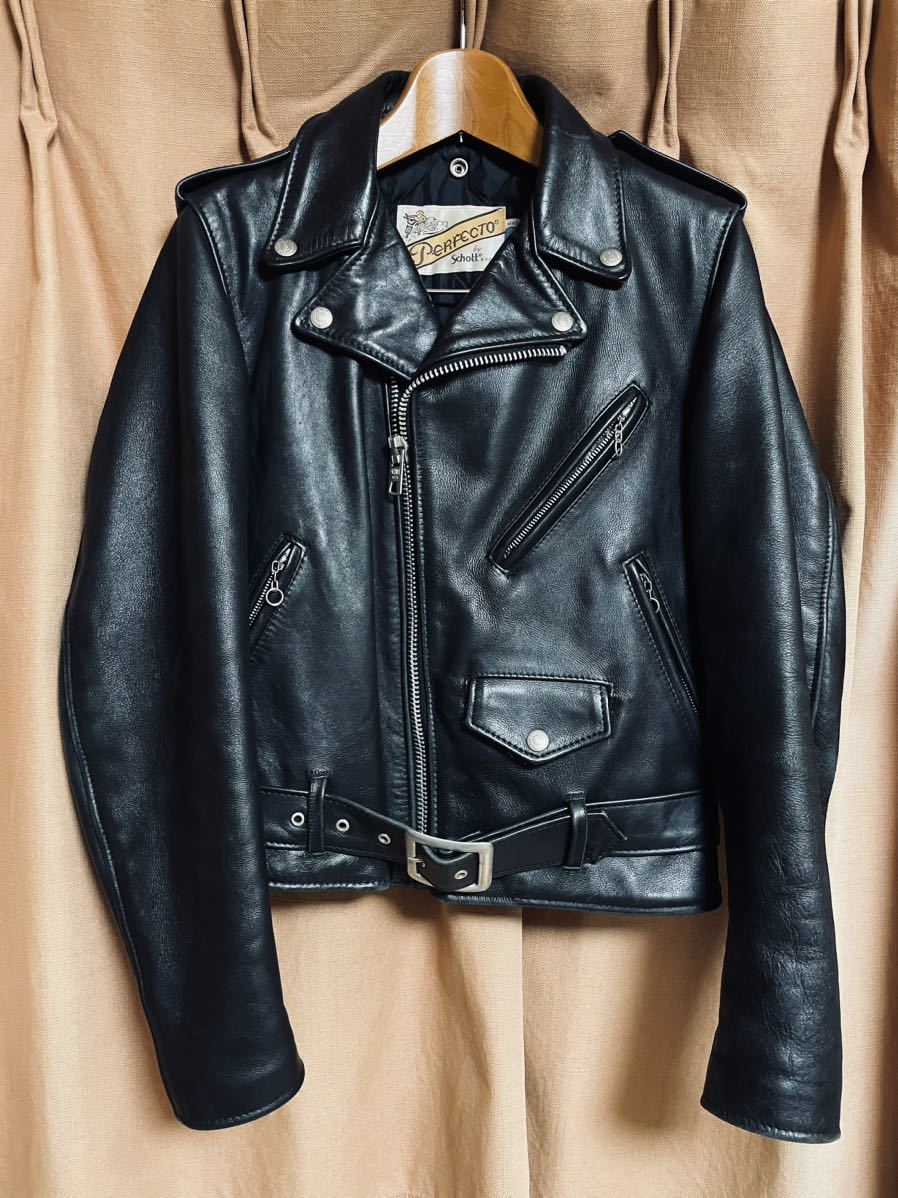 ヤフオク! -「schott ダブル ライダース 34」の落札相場・落札価格
