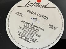 【非売品プロモ】MICA PARIS / My One Temptation 4トラック12inch ISLAND US 0-96584 89年シングル,12Ver,Bonus Beats,7Ver,Vocal Dub,_画像6