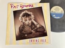 【UK盤】Pat Benatar/Invincible EXTENDED VERSION 4Tra12inch CHRYSALIS PATX3 85年シングル,Promises In The Dark,Heartbreaker LIVE収録_画像1
