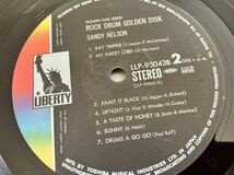 Sandy Nelson / ROCK DRUM GOLDEN DISC 2枚組LP 東芝音工 LLP95043B エンボス加工ブック式ジャケ,喜びの世界,蜜の味,黒くぬれ,ダンス天国_画像8