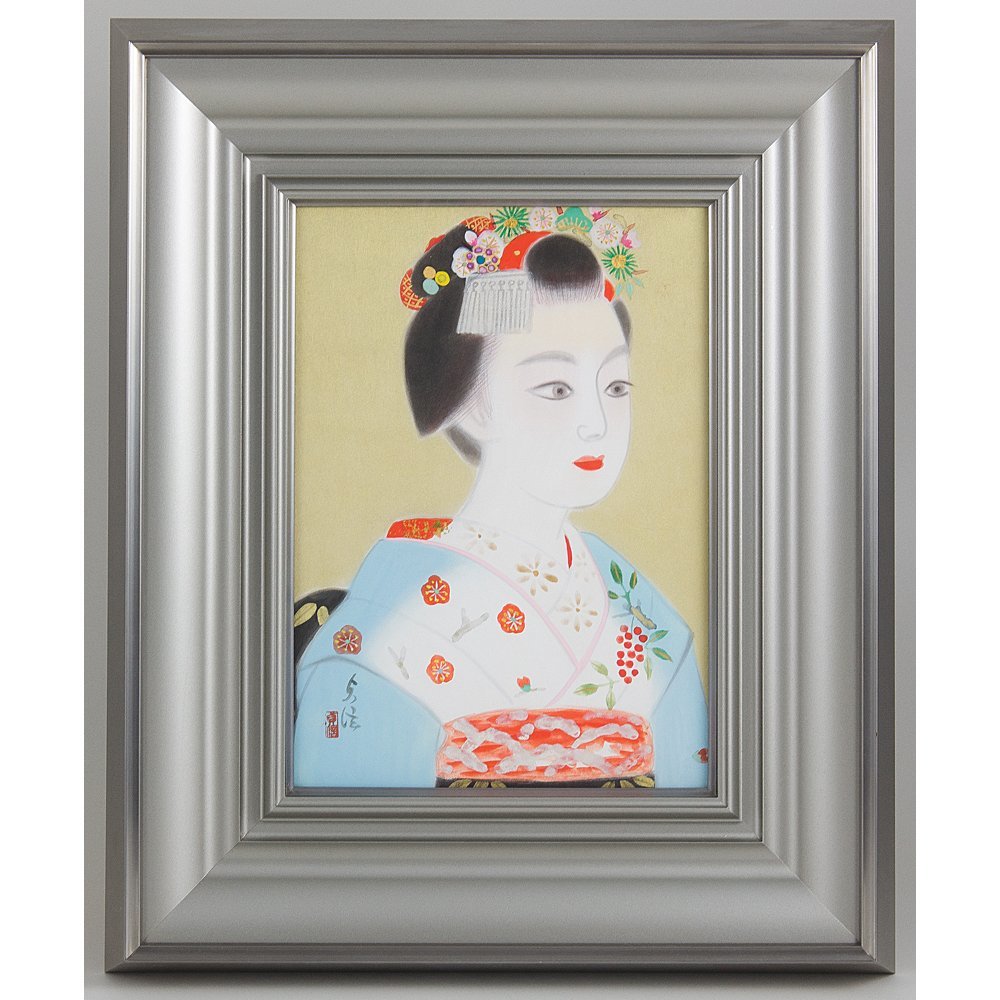 リピーターのAK様のご依頼品です 卒業式 和装 舞妓 螺鈿本金蒔絵 菊 牡丹
