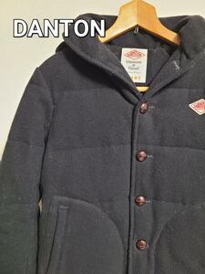  Dan ton Beams down jacket coat wool coat Short black 34