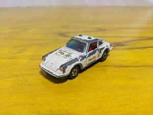 日本製 当時物 レア TOMICA トミカ 1976 PORSCHE 911S ポルシェ ポリス パトカー NO.F3 ミニカー 白 ホワイト 1/61 同梱可